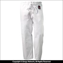White Single Weave BJJ Pants
